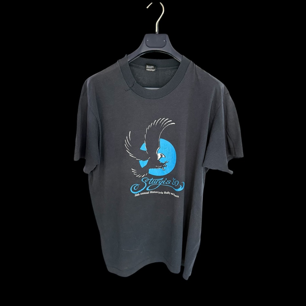 Vintage 1990 Sturgis 50th Anniversary Motorcycle Rally T-Shirt‎ Screen Stars XL